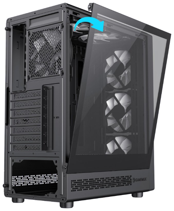 Корпус Game Max 1115-3803R0006 черный купить,NaN