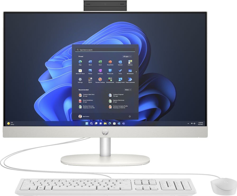 Моноблок HP ProOne 240 G10 9M9G0AT серебристый