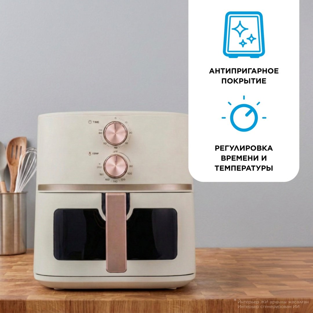 Аэрогриль Midea MF-TY55M (W) 5 л молочный