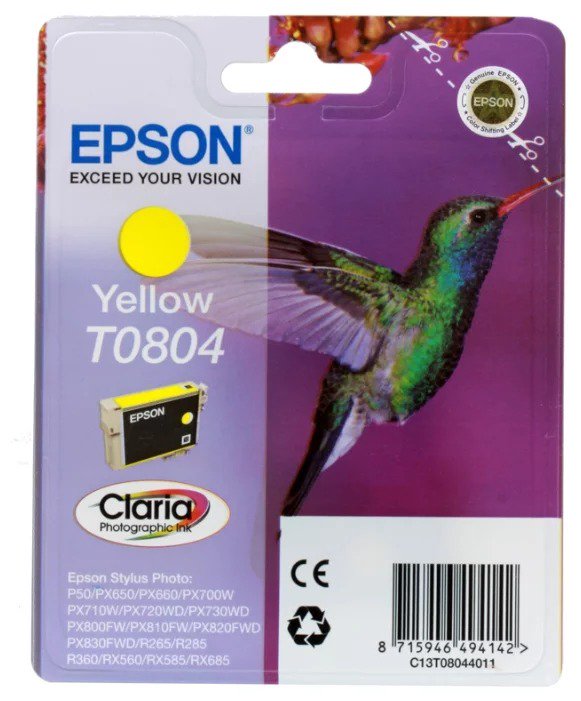 Картридж Epson C13T08044011 желтый купить,NaN