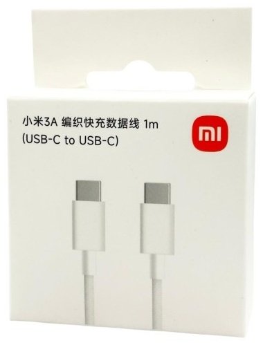 Кабель Xiaomi USB TypeC (F), USB TypeC (M), 1 м, L36340 белый купить,NaN