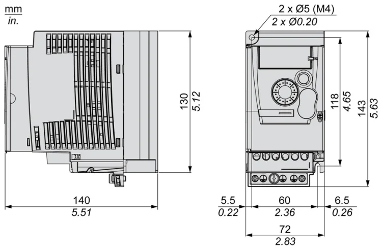 Частотный преобразователь Schneider Electric ATV310H075N4E