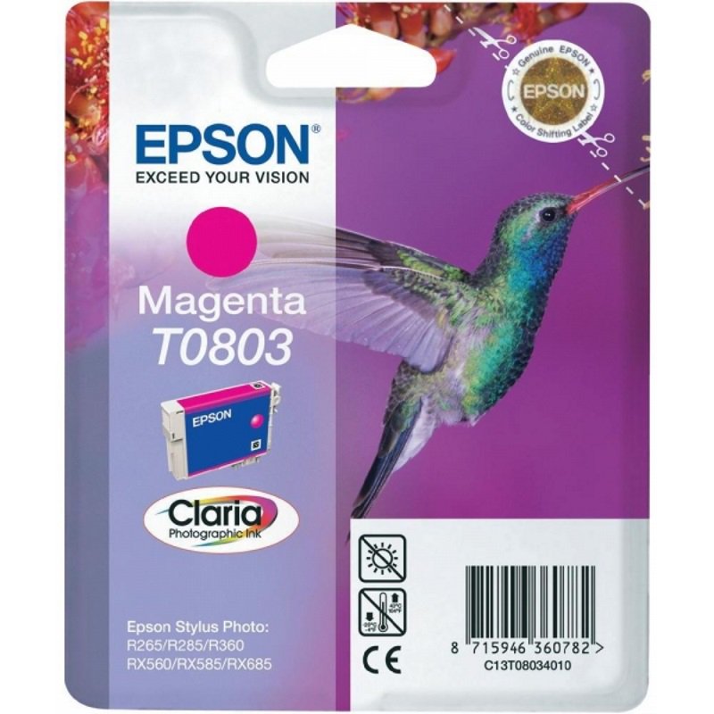 Картридж Epson C13T08034011 пурпурный купить,NaN