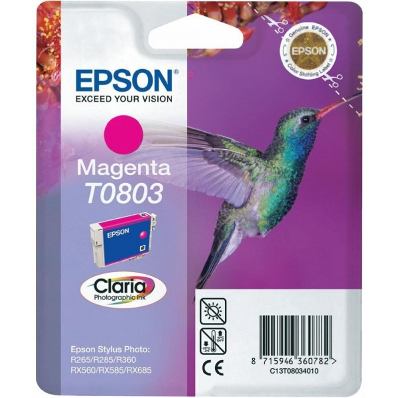 Картридж Epson C13T08034011 пурпурный купить,NaN