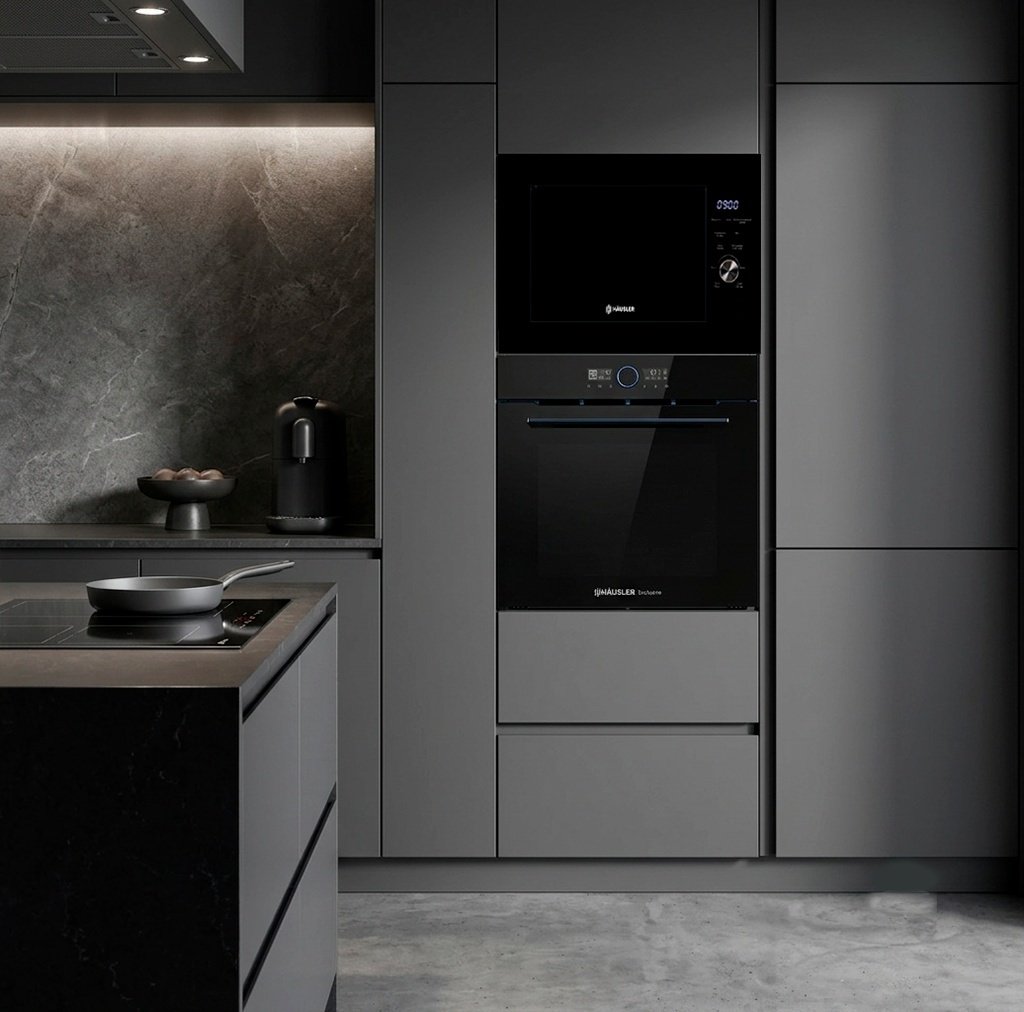 Духовой шкаф HAUSLER HSL-BO75LDG1QEXC черный купить,NaN