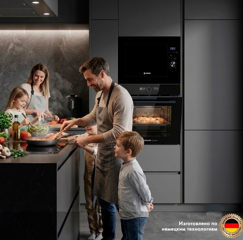 Духовой шкаф HAUSLER HSL-BO75LDG1QEXC черный купить,NaN