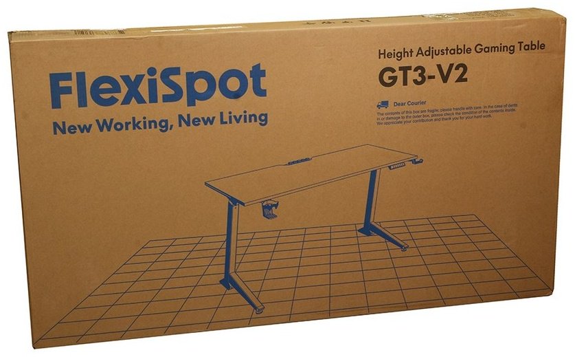 Стол компьютерный FLEXISPOT GT3-V2, 120х60x73.5 см, черный купить,NaN