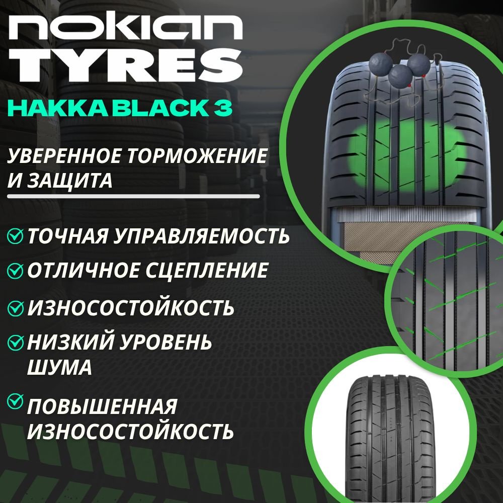 Nokian Hakka Black 3 SUV 265/45 R21 108 Y без шипов купить,NaN