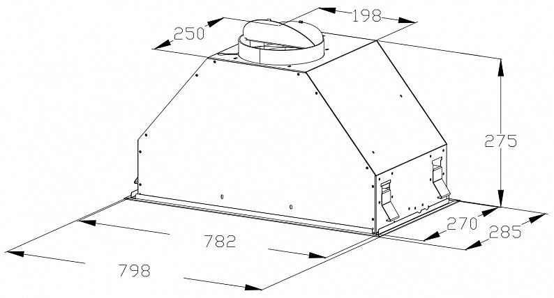 Вытяжка Korting KHI 9828 GN черный купить,NaN