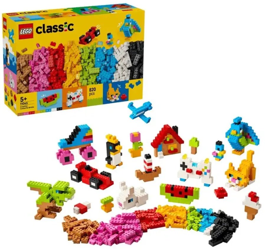 Конструктор LEGO Classic Классика Разноцветные кубики для творчества 11045 11045, деталей 820 шт купить,NaN