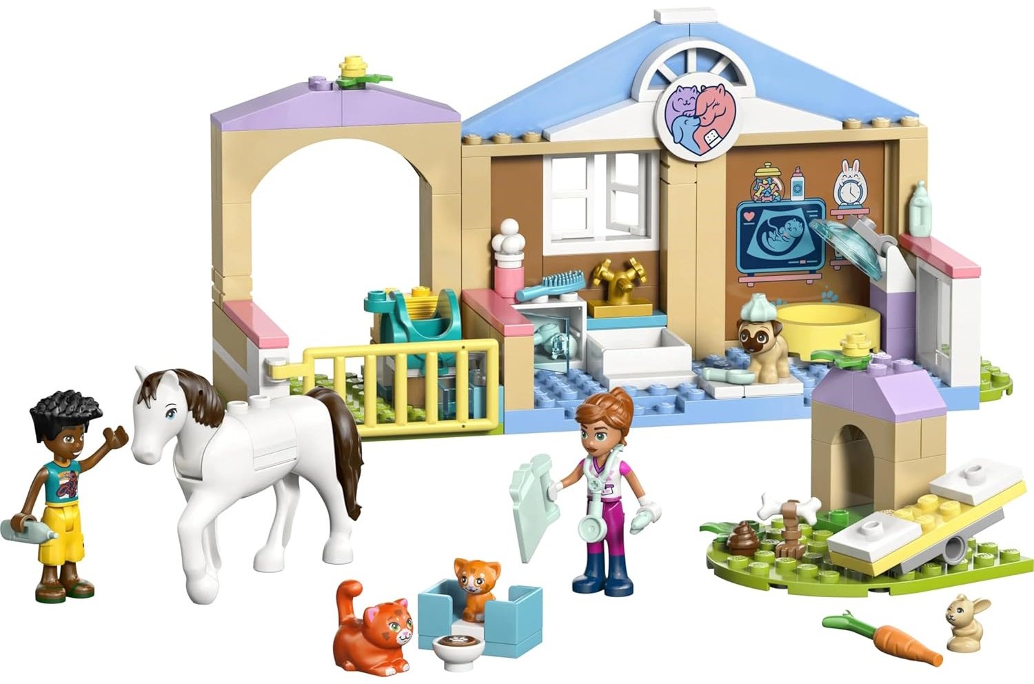 Конструктор LEGO Ветеринарная клиника с животными 42696, деталей 141 шт купить,NaN