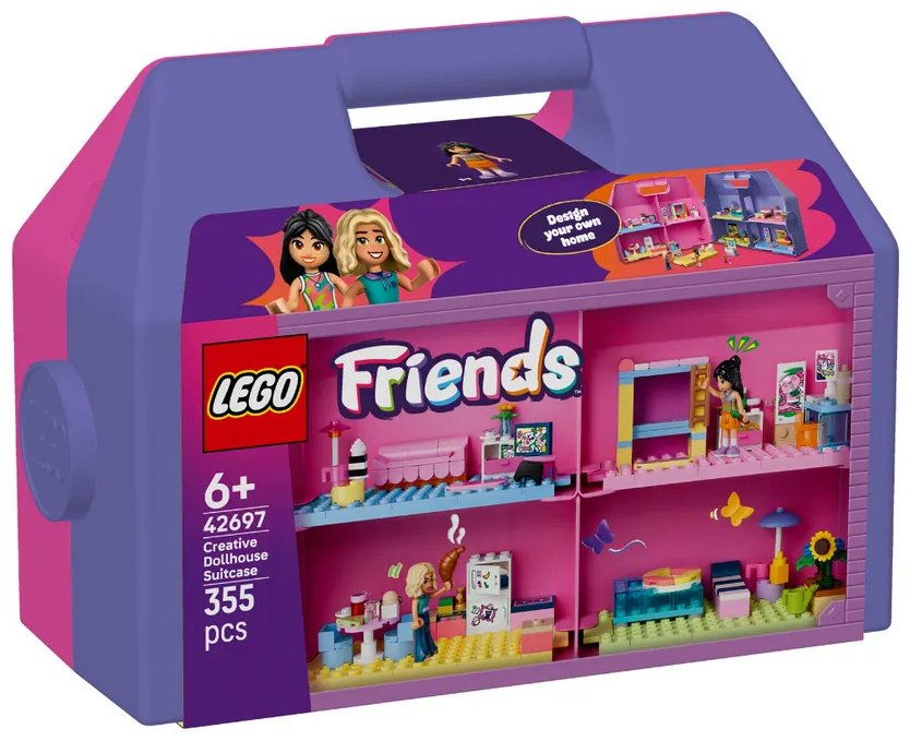 Конструктор LEGO Friends Подружки Творческий кукольный домик в чемодане 42697 42697, деталей 355 шт купить,NaN