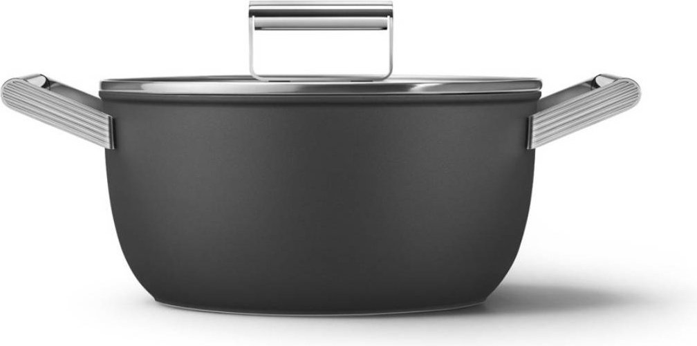 Кастрюля 5.4 л, Smeg CSF2412BLM керамика купить,NaN