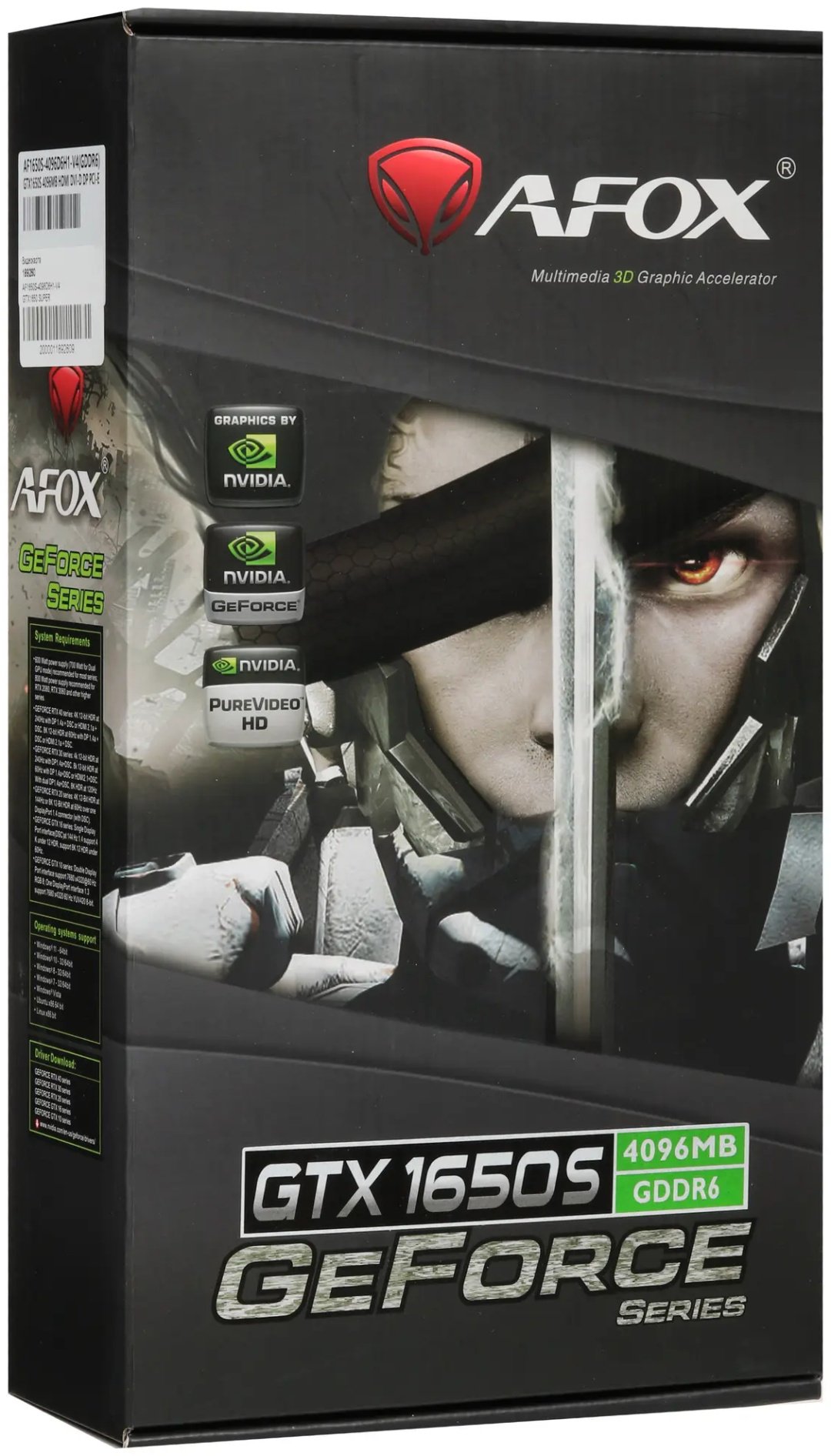 Видеокарта AFOX GTX 1650 Super AF1650S-4096D6H1-V4 4 Гб купить,NaN
