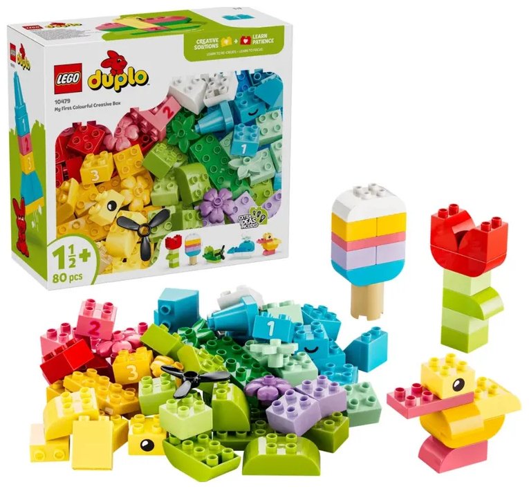 Конструктор LEGO Duplo Дупло Разноцветная коробка для творчества 10479, деталей 80 шт купить,NaN
