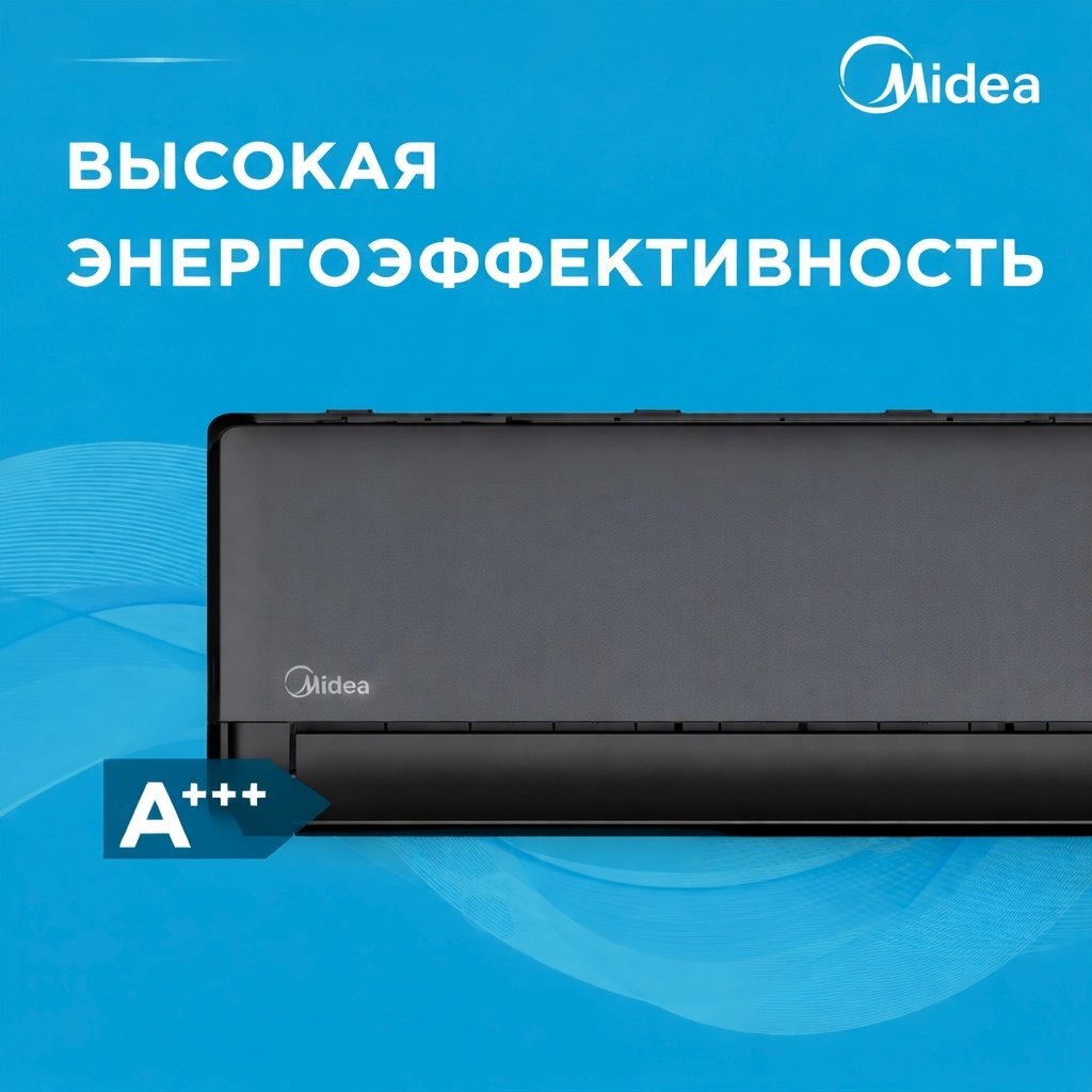 Midea EAZY EZ1-12HRFN8 Full DC Inverter + Wi-FI черный