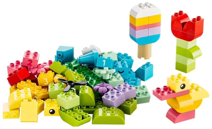 Конструктор LEGO Duplo Дупло Разноцветная коробка для творчества 10479, деталей 80 шт купить,NaN