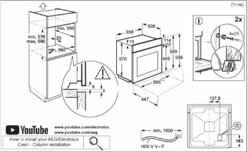 Духовой шкаф Electrolux LOF GF00 BK черный