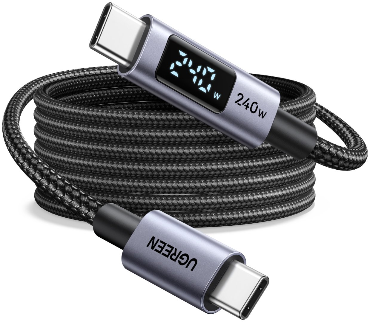 Кабель Ugreen USB TypeC (M), 2 м, L530 (65867) серый купить,NaN