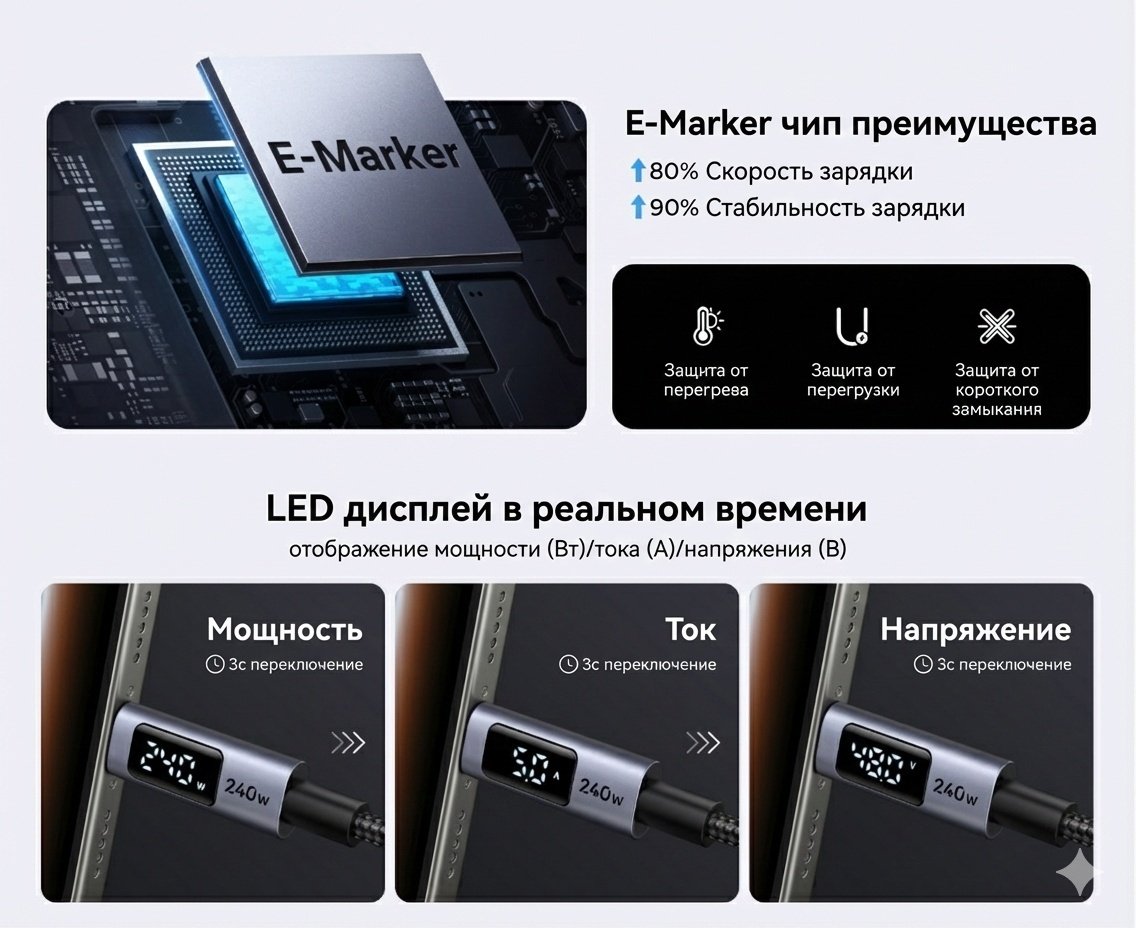 Кабель Ugreen USB TypeC (M), 2 м, L530 (65867) серый купить,NaN