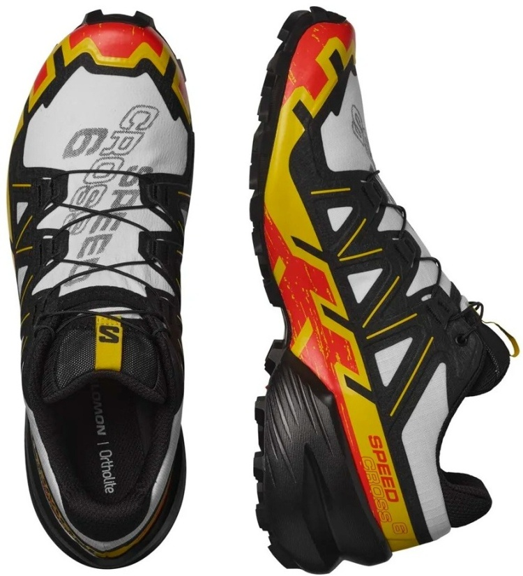 Кроссовки Salomon Speedcross 6 GTX L41737800 черно-белые 42 2/3  купить,NaN