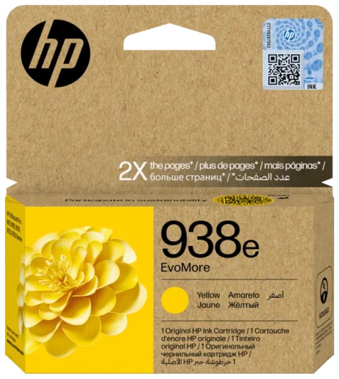 Картриджи HP 938e (4S6Y1PE) с чипом желтый (yellow) купить,NaN