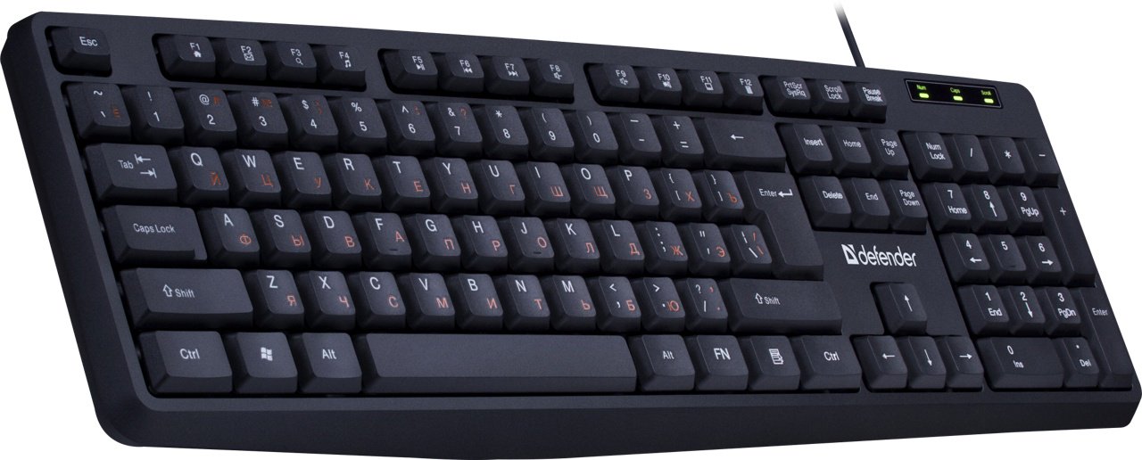 Клавиатура Defender HB-164 черный