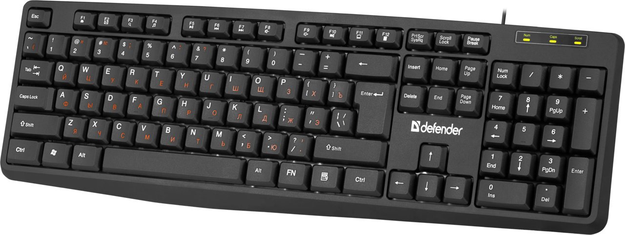 Клавиатура Defender HB-164 черный