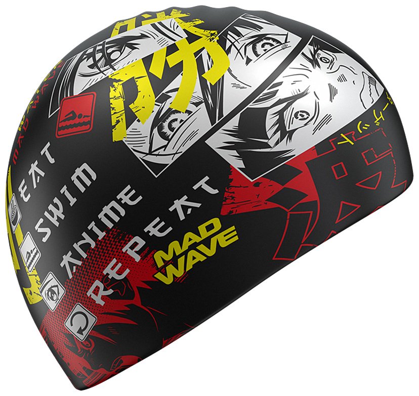 Шапочка Mad Wave M0555 31 0 00W черный размер: универсальный