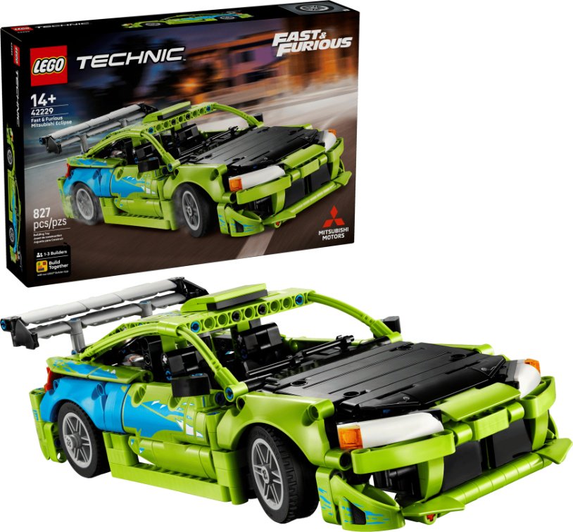 Конструктор LEGO Technic Mitsubishi Eclipse 42229, деталей 827 шт купить,NaN