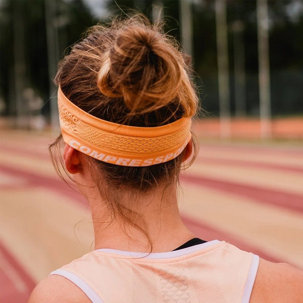 Compressport Thin headband XBNU391-4034 оранжевый