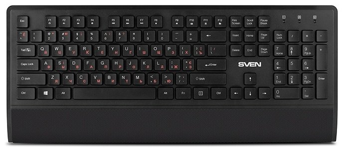 Клавиатура SVEN KB-C3800W + мышь черный купить,NaN