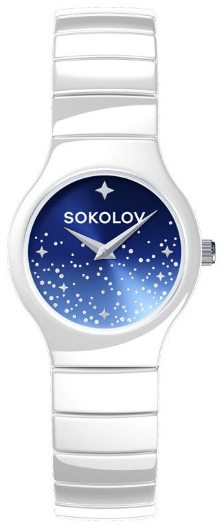 Часы Кварцевые SOKOLOV 750.10.00.000.02.01.2 керамика купить,76950