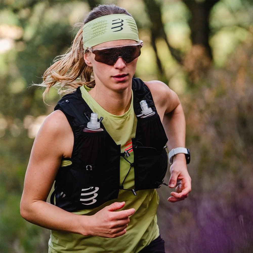 Compressport Thin headband XBNU391-6043 зеленый