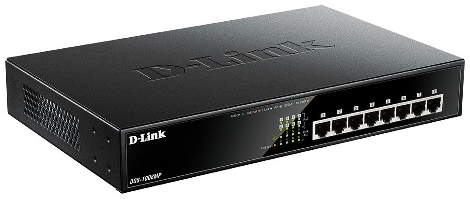 D-Link DGS-1008MP черный купить,NaN