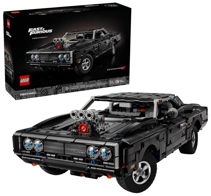 Конструктор LEGO Конструктор Technic Техник Fast and Furious Dodge Charger R/T 42231, деталей 1516 шт купить,NaN
