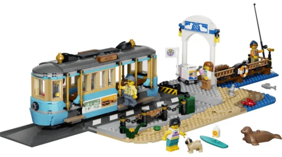 Конструктор LEGO Конструктор LEGO City Город Классический пляжный трамвай 60506, деталей 693 шт купить,NaN