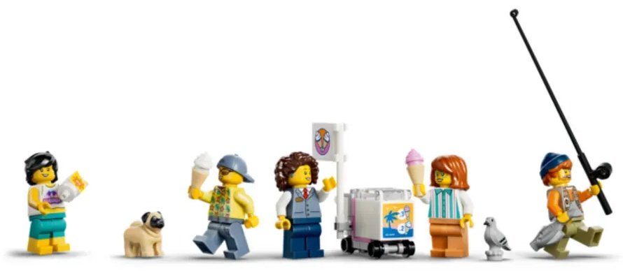 Конструктор LEGO Конструктор LEGO City Город Классический пляжный трамвай 60506, деталей 693 шт купить,NaN
