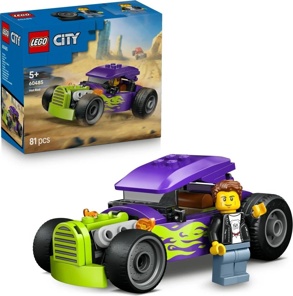 Конструктор LEGO Лего Город Гоночный автомобиль 60485, деталей 81 шт купить,NaN
