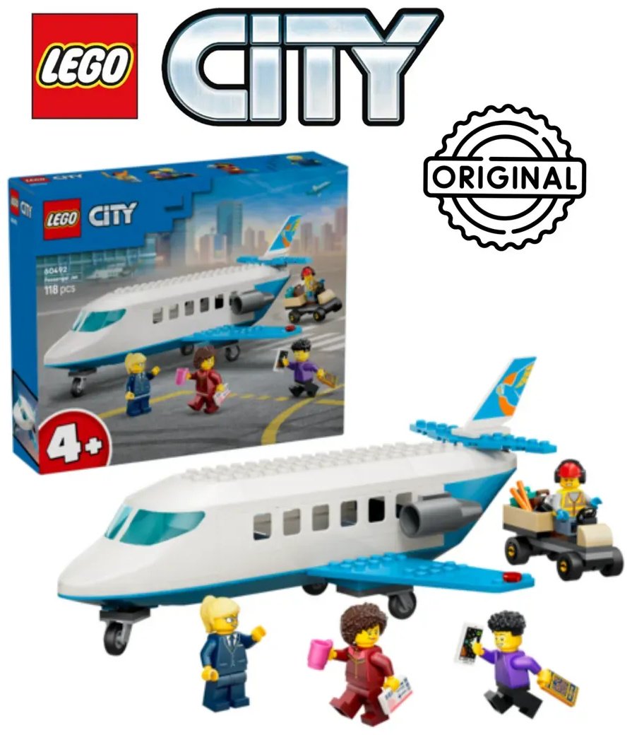 Конструктор LEGO LEGO City Город Пассажирский самолет 60492, деталей 118 шт купить,NaN