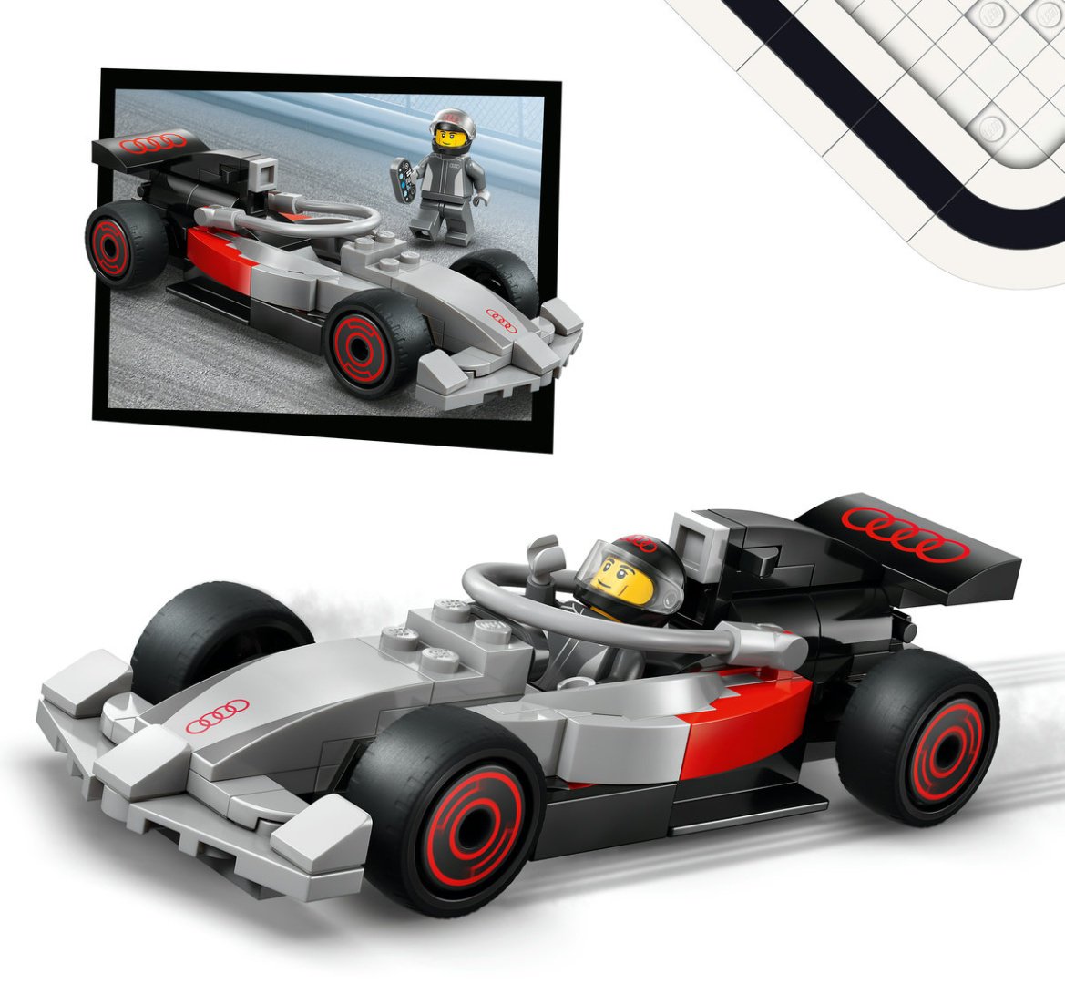 Конструктор LEGO Демонстрационный грузовик F1 с гоночным автомобилем Audi F1 60493, деталей 508 шт