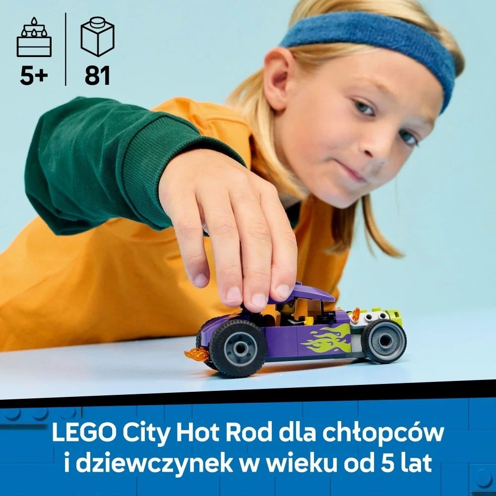 Конструктор LEGO Лего Город Гоночный автомобиль 60485, деталей 81 шт купить,NaN