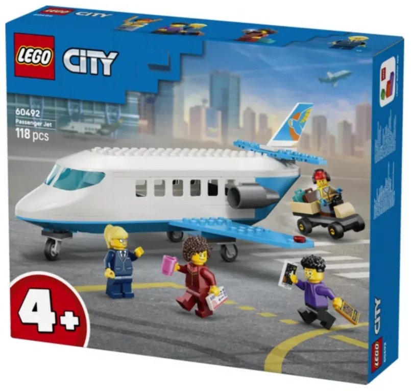 Конструктор LEGO LEGO City Город Пассажирский самолет 60492, деталей 118 шт купить,NaN