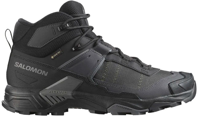 Кроссовки Salomon X Ultra 5 Mid Gtx черные 7 40 2/3  купить,NaN