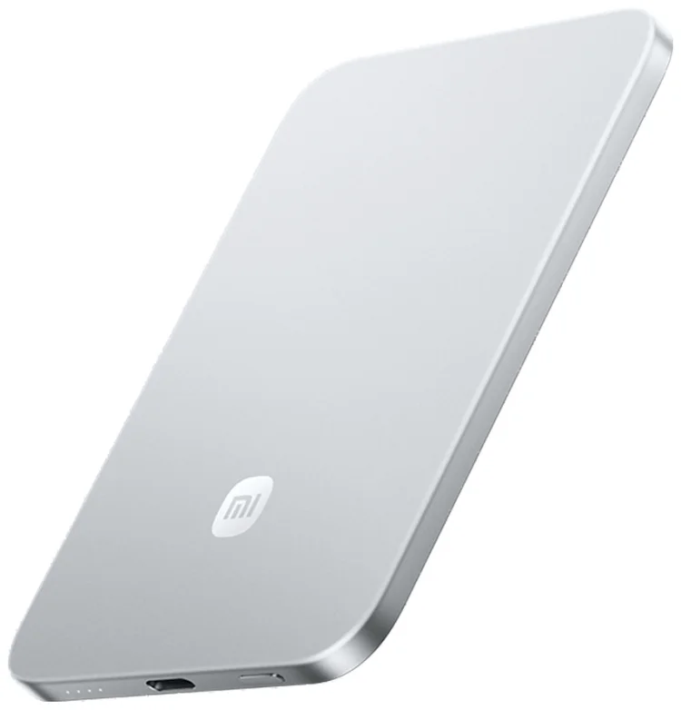 Портативный внешний аккумулятор Xiaomi UltraThin Magnetic Power Bank 5000 15W GL Glacier Silver