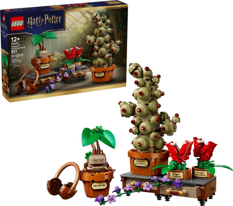 Конструктор LEGO Harry Potter Растения с курса гербологии в Хогвартсе 76474, деталей 817 шт купить,NaN