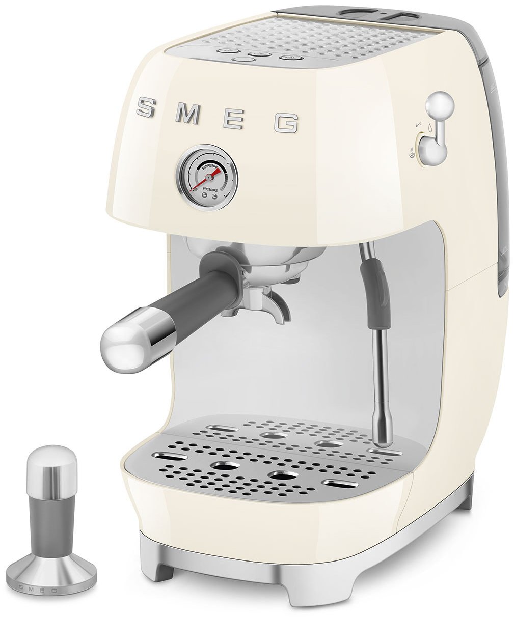 Кофемашина Smeg ECF03CREU бежевый купить,NaN