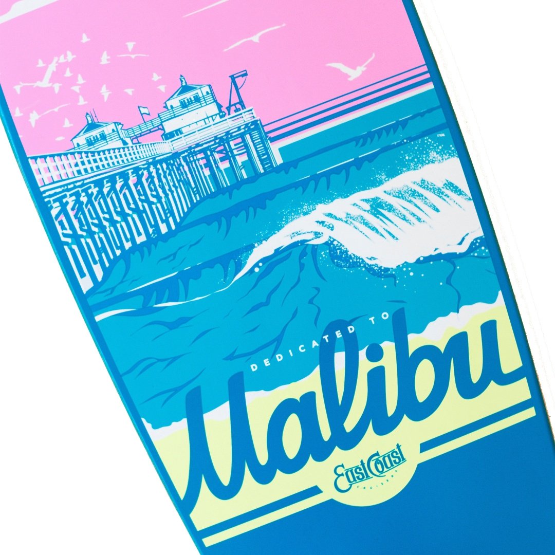 Лонгборд Eastcoast Malibu голубой 37