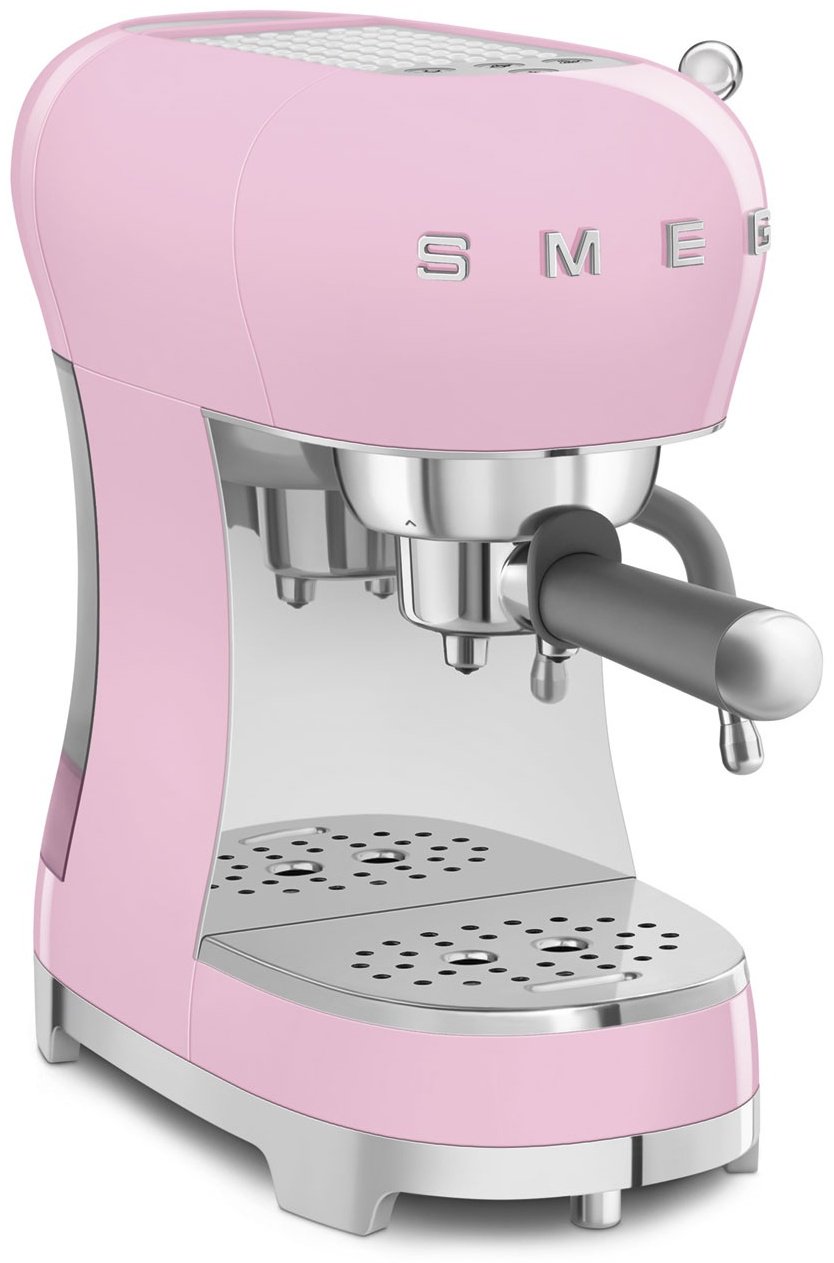 Кофемашина Smeg ECF02PKEU розовый купить,NaN
