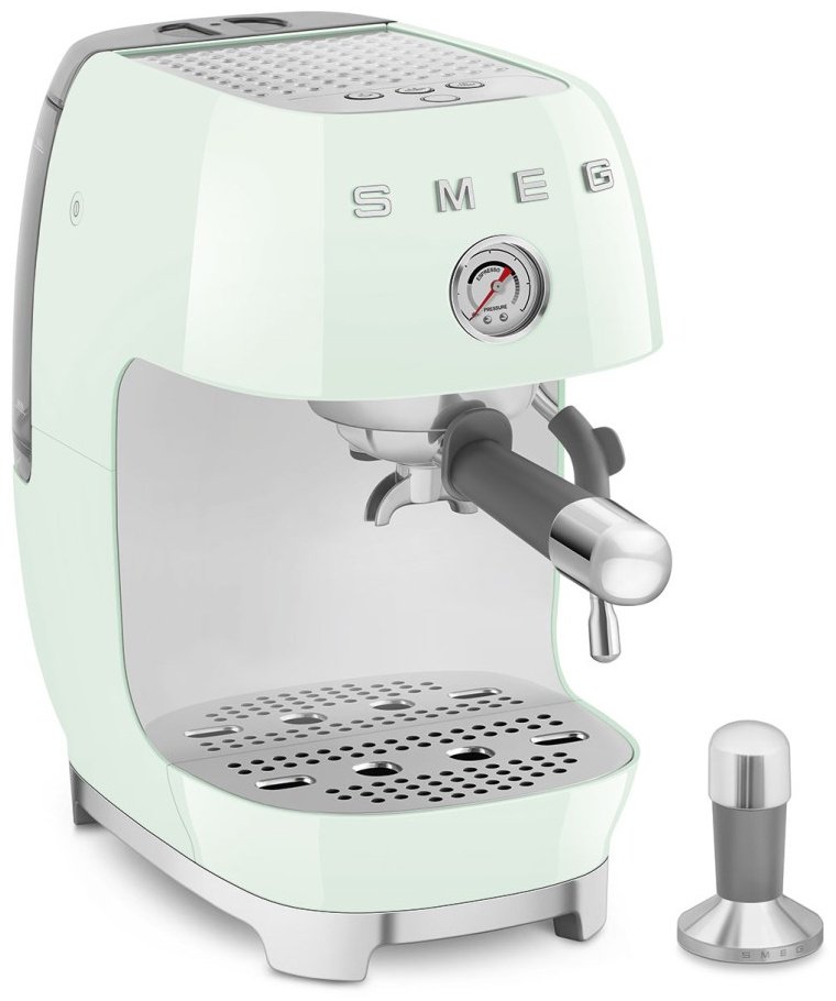 Кофемашина Smeg ECF03PGEU светло-зеленый купить,NaN
